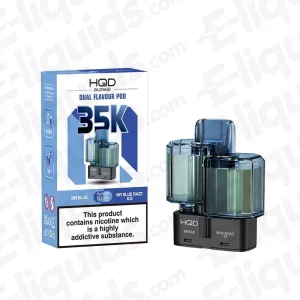 HQD Glow Air 35K Mr Blue-Mr Blue Razz Ice Prefilled Pod