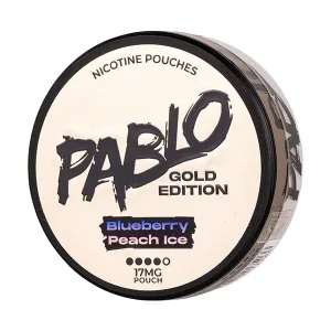 Blueberry Peach Ice Gold Edition Nicotine Pouches by Pablo