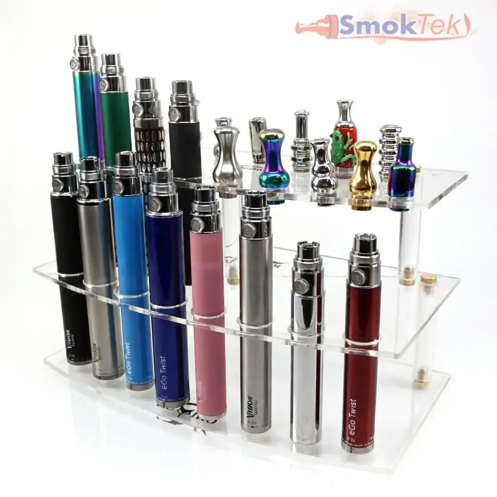 Acrylic Display for eGo Batteries and Drip Tips, Style 2