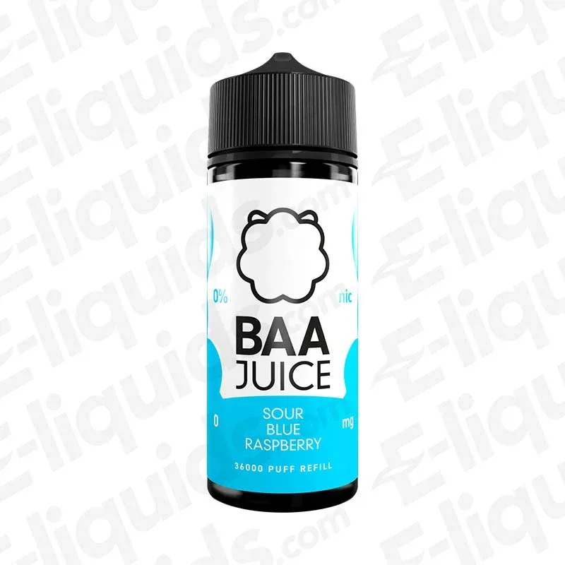 BAA Juice Sour Blue Raspberry 100ml Shortfill Vape Juice