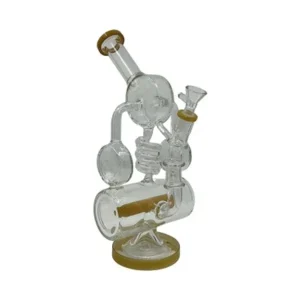 12" Donut Inline Percolator Glass Water Pipe