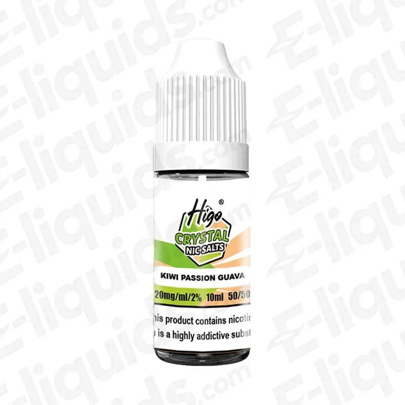 Higo Kiwi Passionfruit Guava Crystal Nic Salt - Image 2