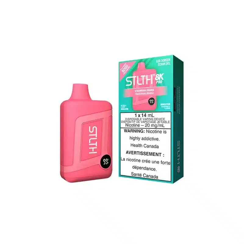STLTH 8K Pro Disposable Strawnana Orange