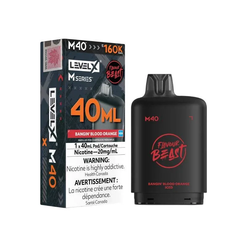 Level X M40 Series - Bangin' Blood Orange Iced 160K Pods