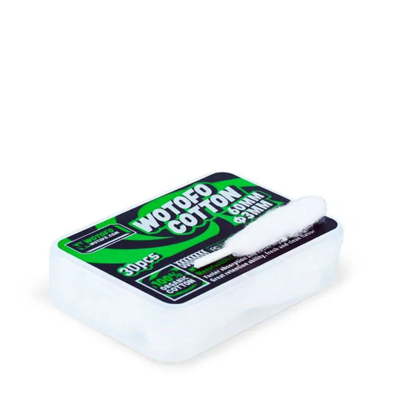 Wotofo Agleted Cotton 3mm (30-Pack) - Image 2