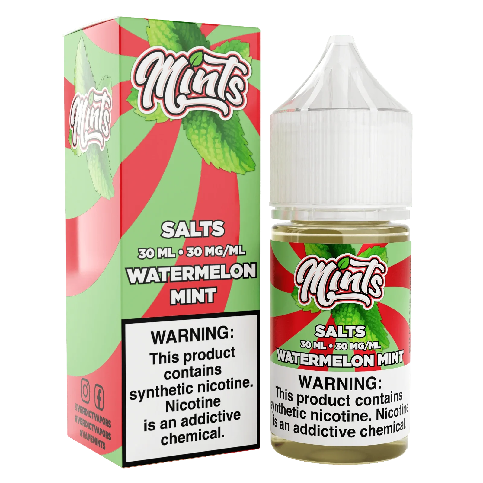 Watermelon Mint SALT - Mints Vape Co. - 30mL