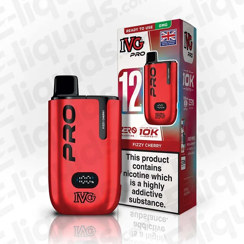 IVG Pro 12 0mg Fizzy Cherry Prefilled Pod Kit