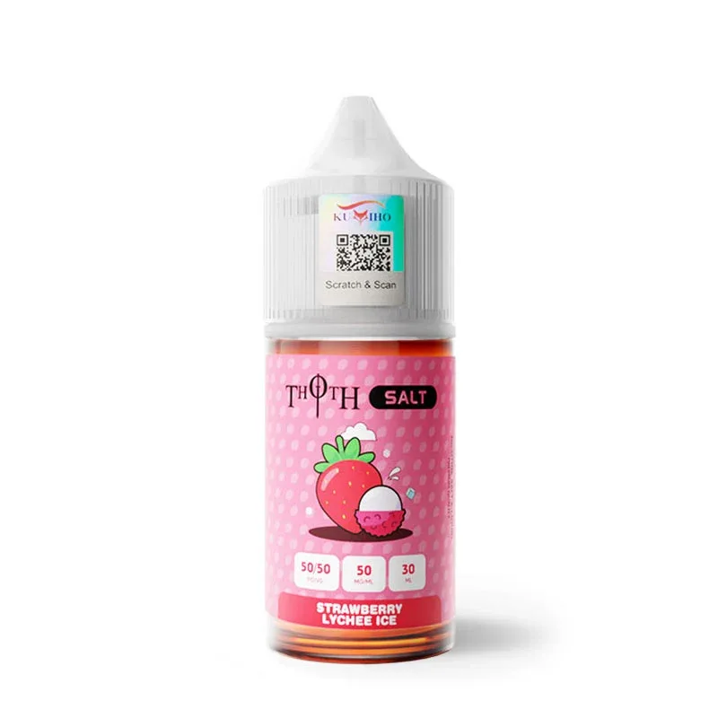 Strawberry Lychee Ice Salt E-Liquid - Kumiho Thoth Salt - 30ml