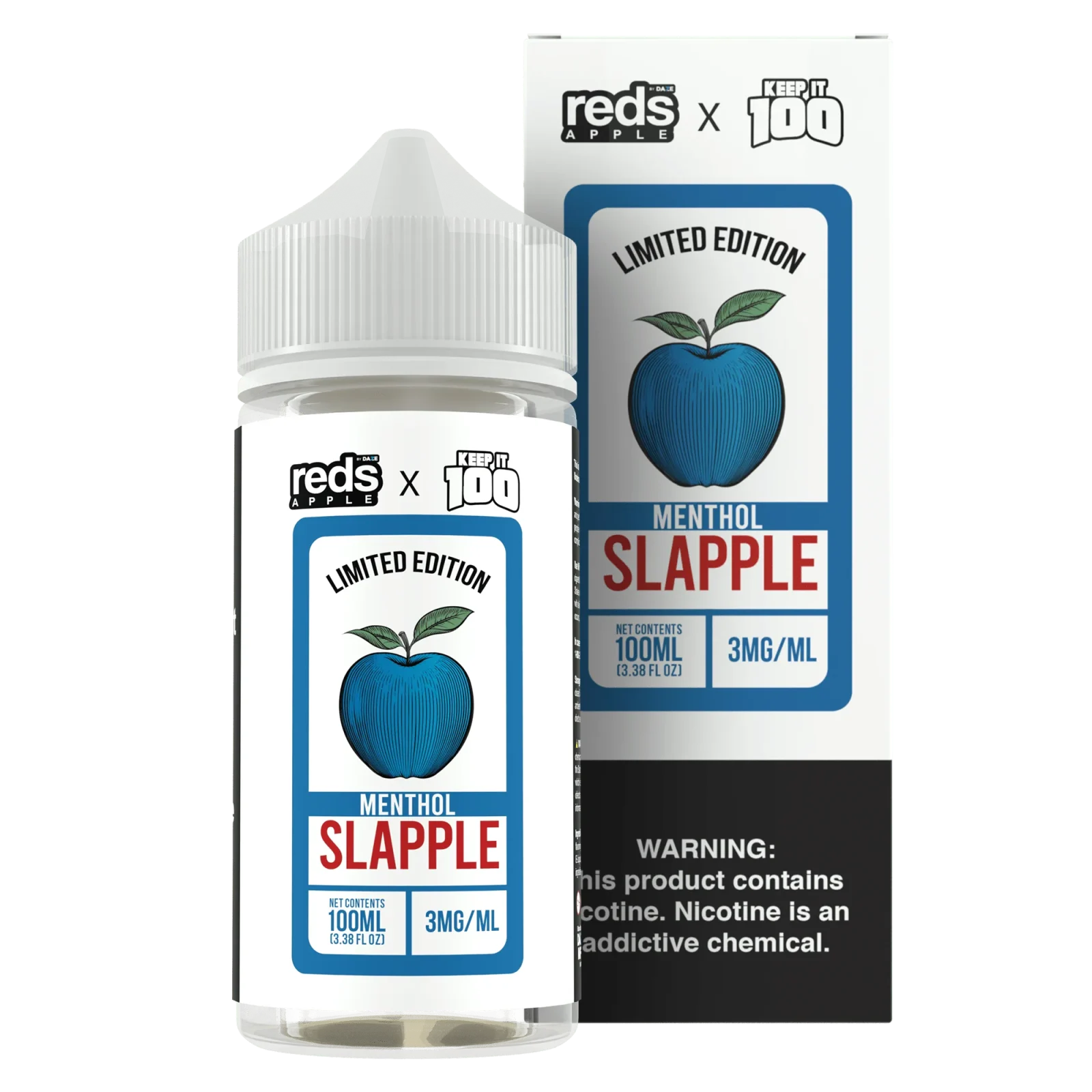 Slapple Menthol - Red's Apple E-Juice x Keep It 100 - 100mL