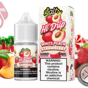 White Peach Strawberry HI DRIP SALT 30ml