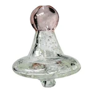 Directional Flow UV Glass Carb Cap Glow - Dark Pink