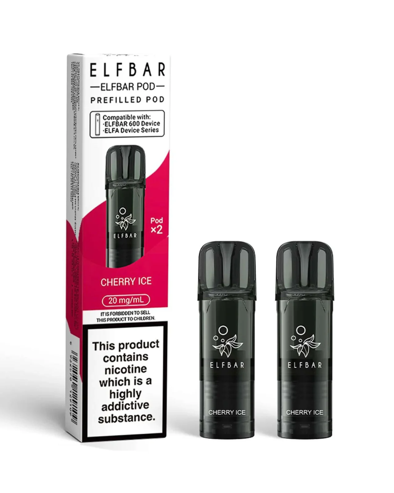 Cherry Ice Elf Bar 600 Pods (x2)