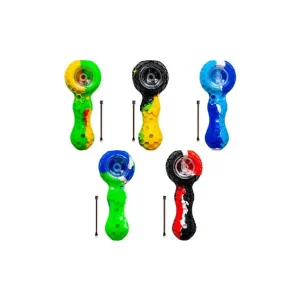 Non branded (Hand Pipe)(5-Pack) SHP55 Silicone Spoon Pipe