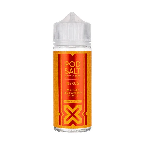 Mango Strawberry Peach 100ml Shortfill E-Liquid by Pod Salt Nexus