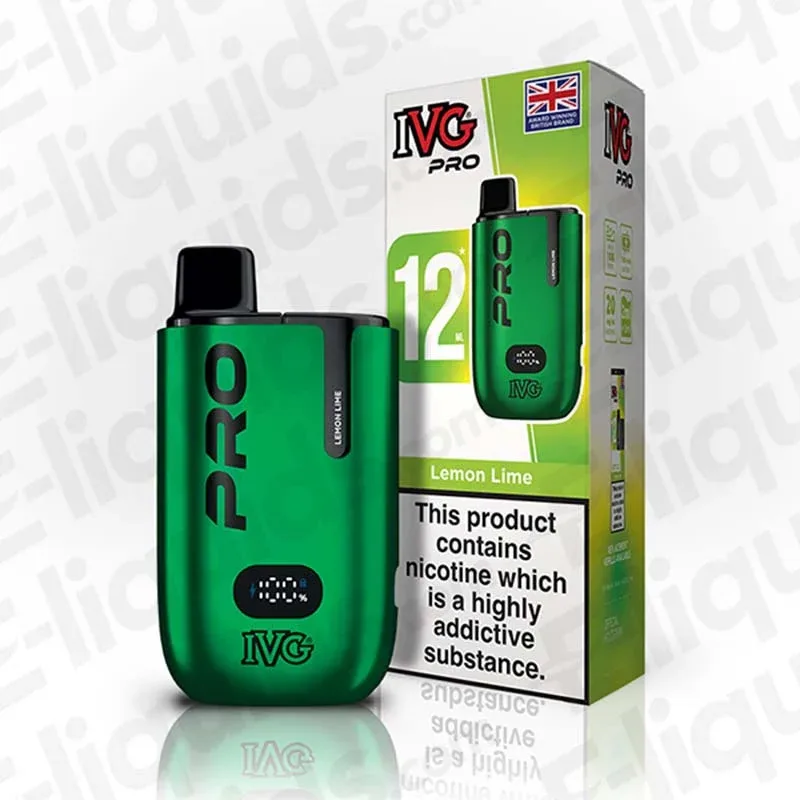 IVG Pro 12 20mg Lemon Lime Prefilled Pod Kit