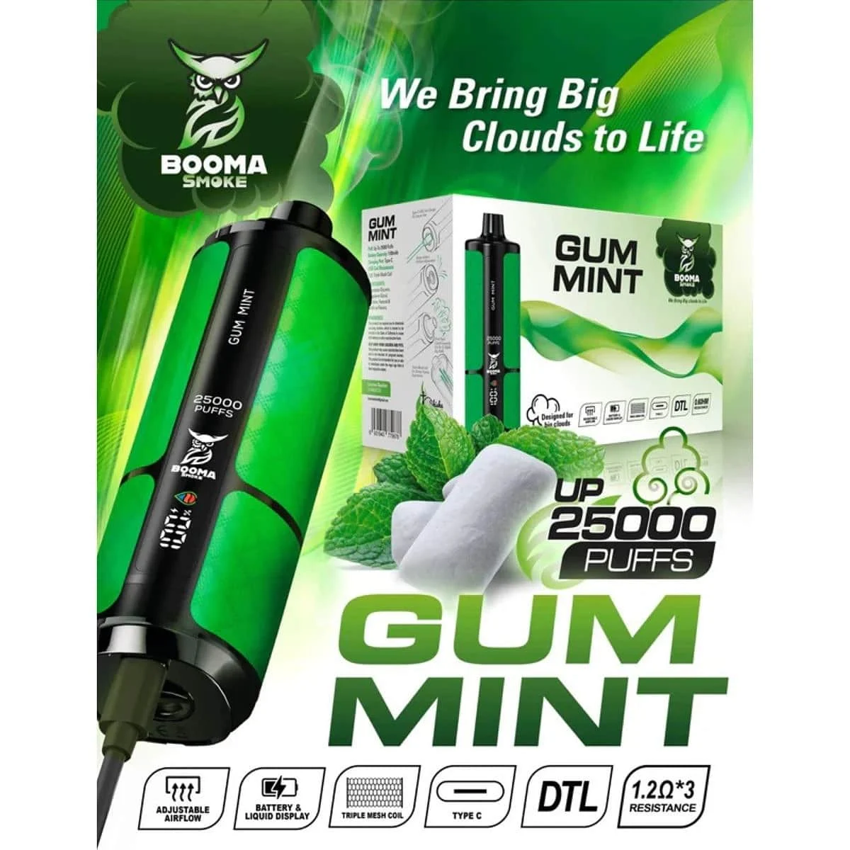 Booma Hookah 25k 0.5% - Image 2
