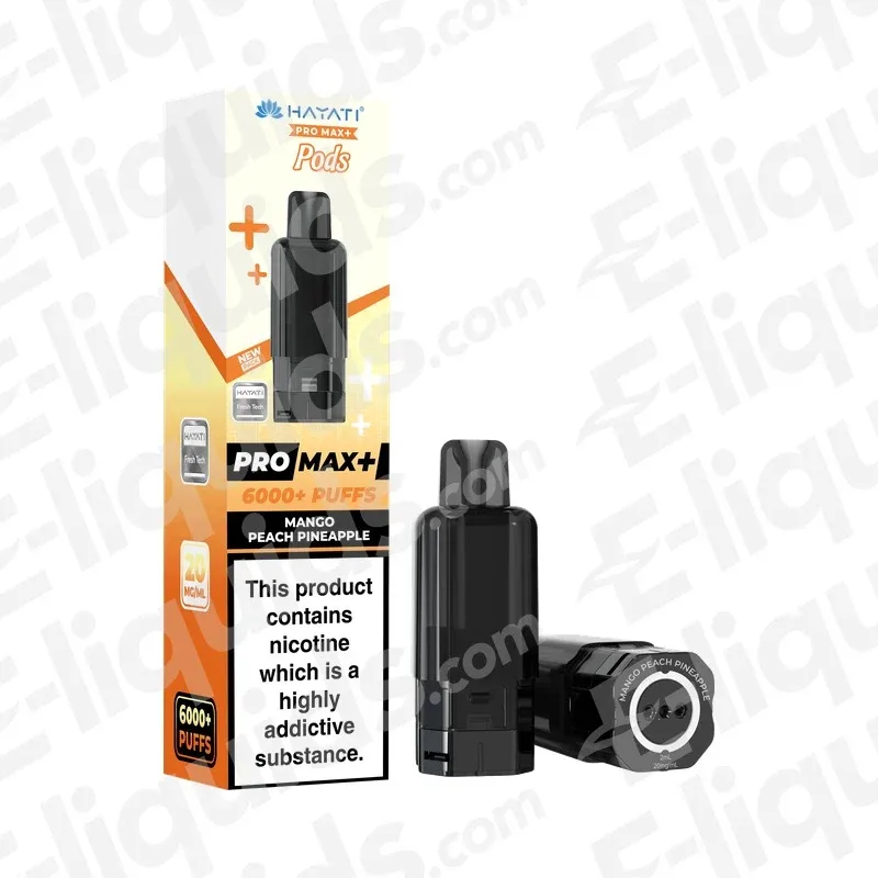 Hayati Pro Max+ 6K Mango Peach Pineapple Prefilled Pod