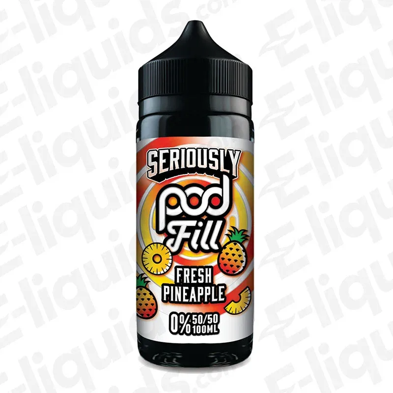 Doozy Vape Co Fresh Pineapple Seriously Podfill 100ml Shortfill Vape Juice