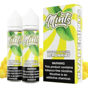 MINTS Lemonmint Eliquid by Mints Vape Co. (Freebase) – 120mL (2x60mL Bottles)