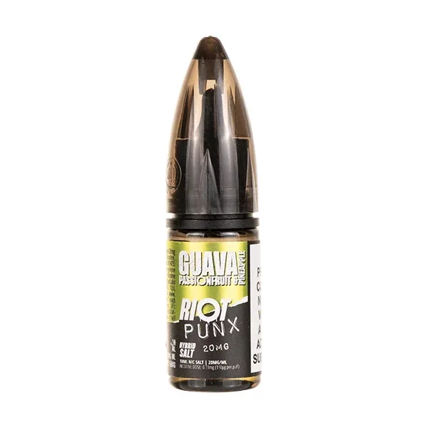 Guava, Passionfruit & Pineapple Hybrid Salt E-Liquid by Riot Squad Punx