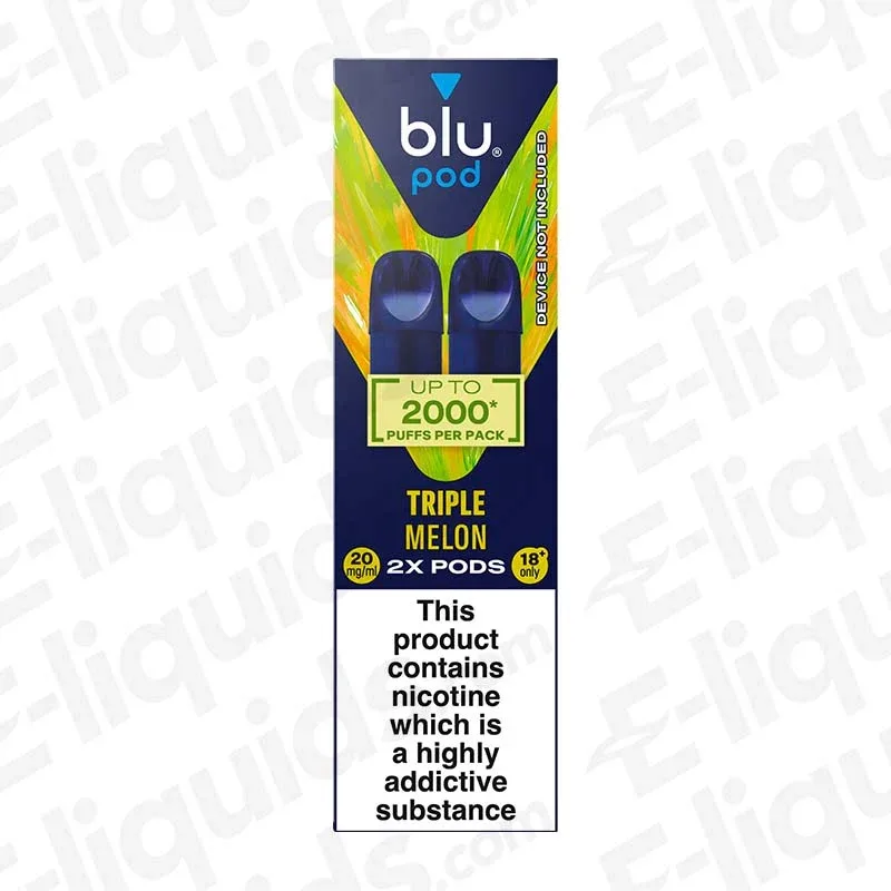 Blu Bar Blu Box Triple Melon Prefilled Pods (Pack of 2)