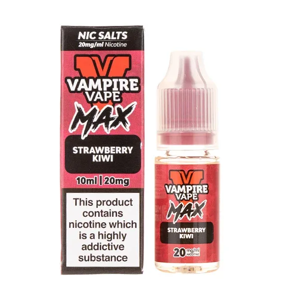 Strawberry Kiwi Nic Salt E-Liquid by Vampire Vape Max - Image 2