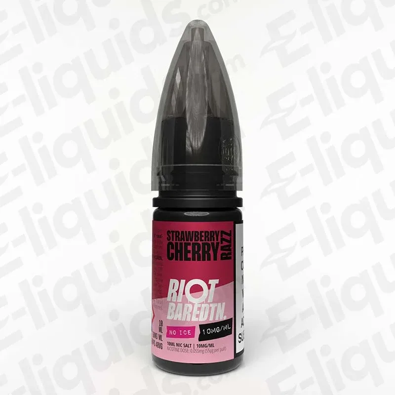 Riot Squad Bar Edition Strawberry Cherry Razz No Ice Nic Salt - Image 2