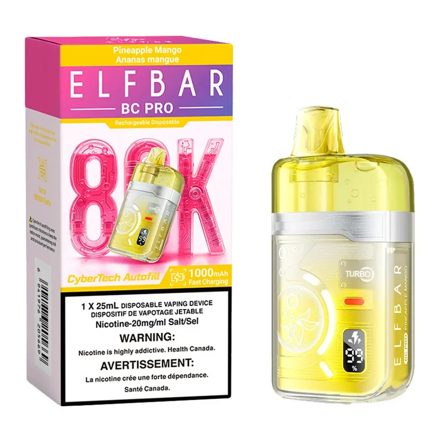 Elf Bar BC Pro 80K Disposable Vape Device - Pineapple Mango 25ml