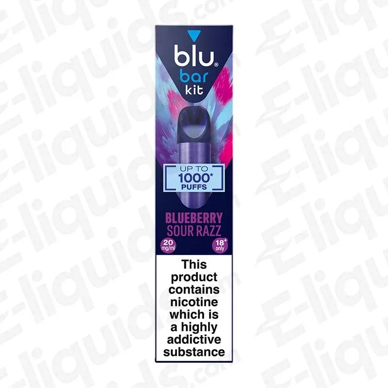 Blu Bar Blu Box Blueberry Sour Razz Prefilled Pod