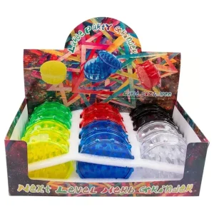 Non branded (DISPLY 12pc)(Grinder)(Plastic) GR45 – Large Size: 75mm