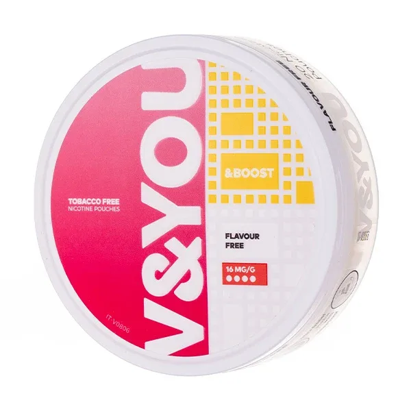 Flavour Free &Boost Nicotine Pouches by V&YOU