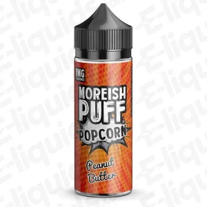 Moreish Puff Popcorn Peanut Butter Popcorn 100ml Shortfill Vape Juice