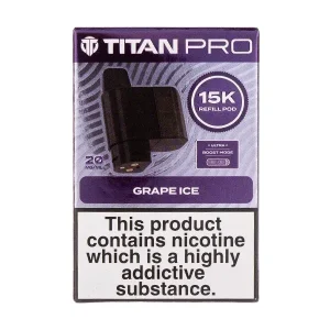 Grape Ice Pro 15K Prefilled Pod + Refill by Titan