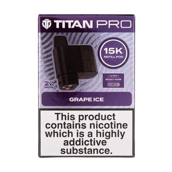 Grape Ice Pro 15K Prefilled Pod + Refill by Titan