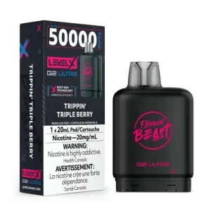 Level X Flavour Beast G2 Ultra Trippin’ Triple Berry (6/box)