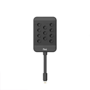 Pivoi 5000mAh Power Bank with Built-in Lightning Cable and Suction Cups