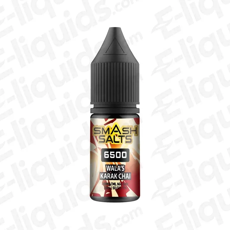 Smash Salts 6500 Wala's Karak Chai Nic Salt