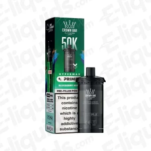 Al Fakher Hyper Max Prime 50K Blueberry Mint Prefilled Pods