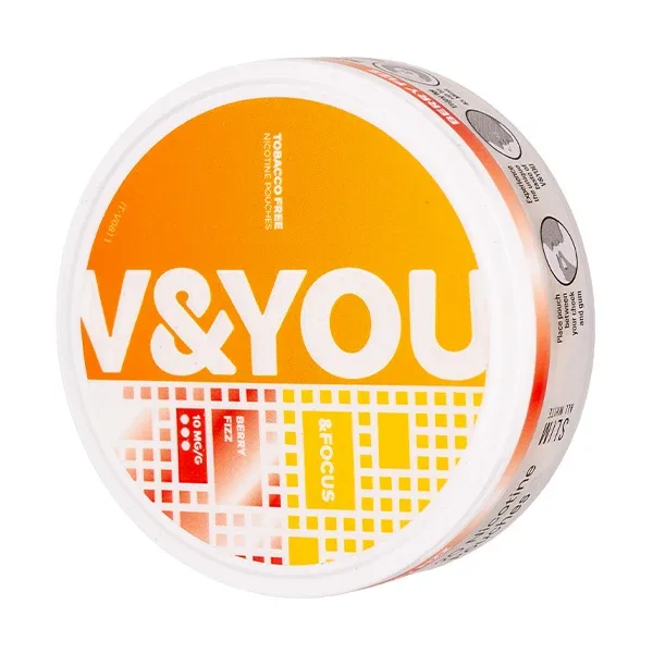 Berry Fizz &Focus Nicotine Pouches by V&YOU