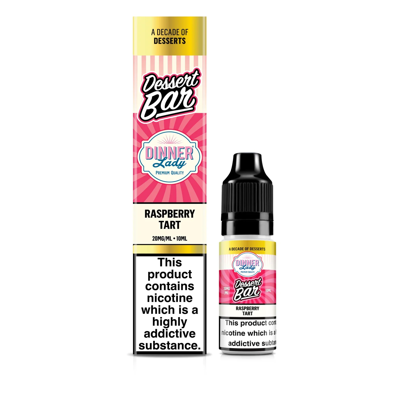 Dinner Lady Dessert Bar – Raspberry Tart Bar Salt E-Liquid - Image 2