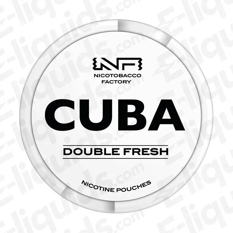 CUBA White Double Fresh Nicotine Pouches