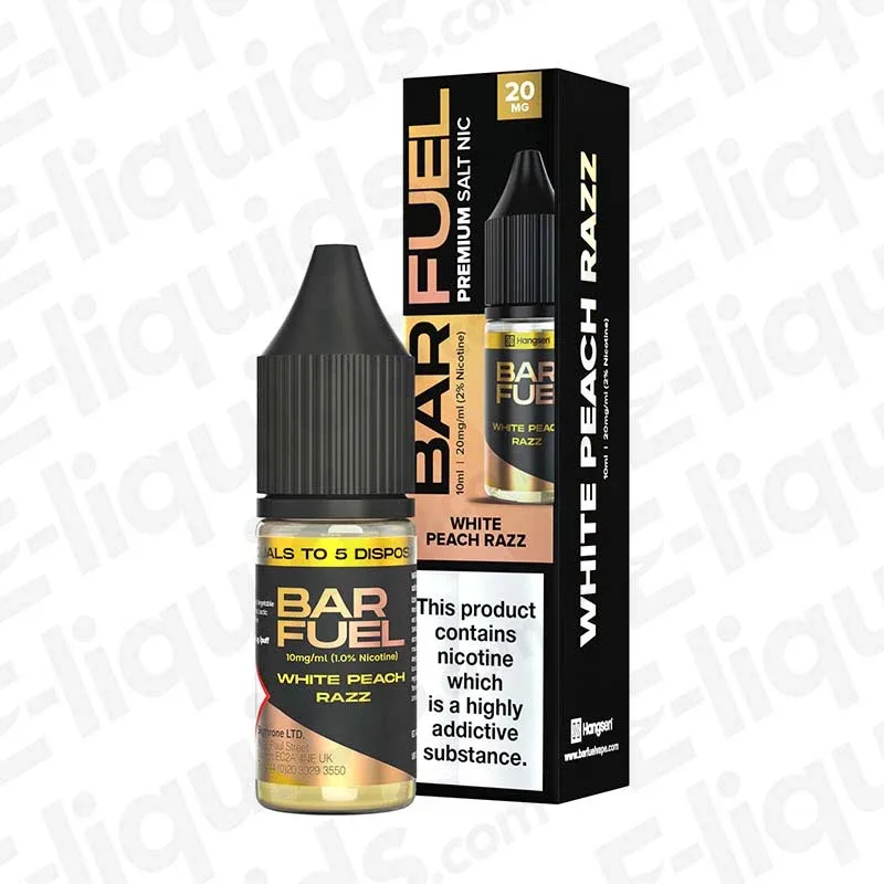 Bar Fuel White Peach Razz Nic Salt