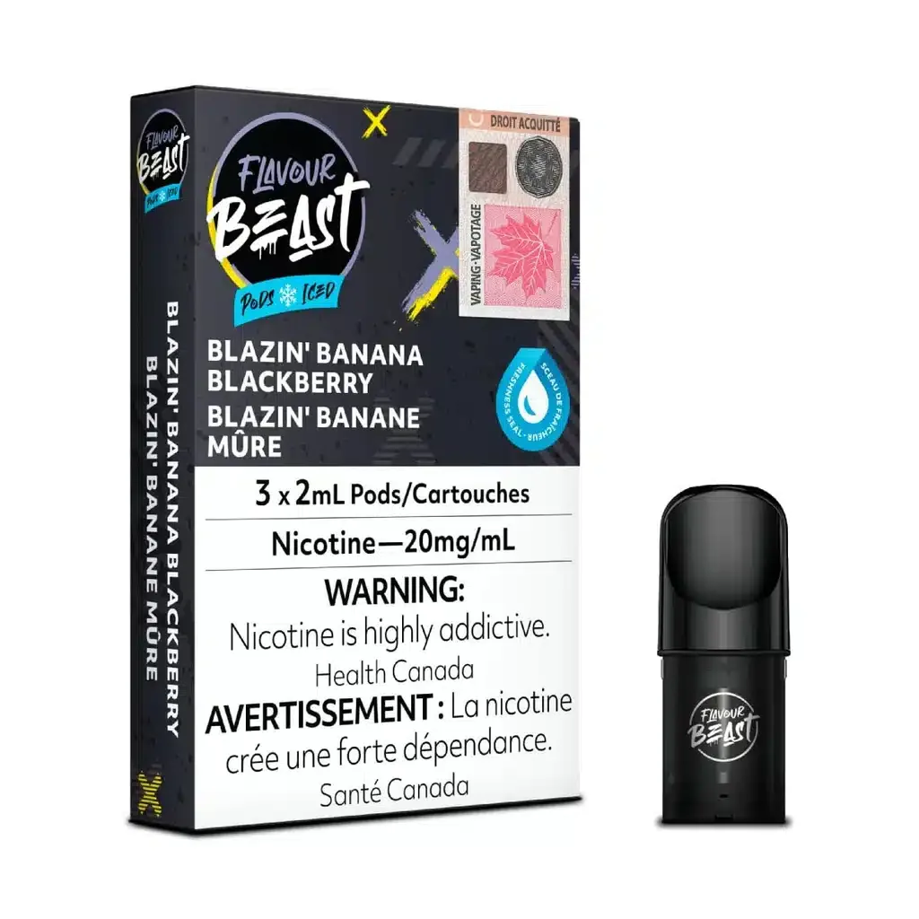 Flavour Beast Pods (STLTH) Blazin’ Banana Blackberry Iced