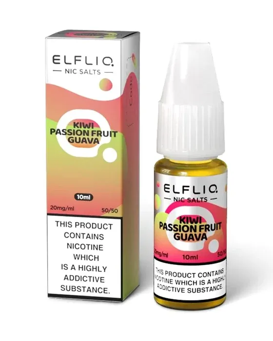 Kiwi Passion Fruit Guava Nic Salt E-Liquid - ElfLiq - Image 2