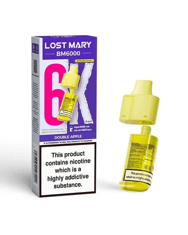 Double Apple Lost Mary BM6000 Refill Pod - Image 2