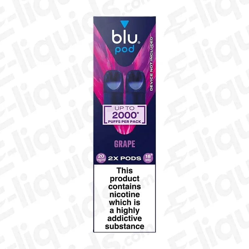 Blu Bar Blu Box Grape Prefilled Pods (Pack of 2)