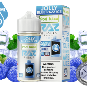 Jolly Blue Razz Ice | Pod Juice x RAZ E-Liquid 100ml
