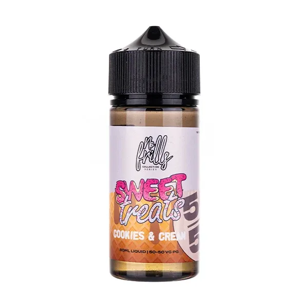 Cookies & Cream 80ml (50/50) Shortfill by No Frills Sweet Treats