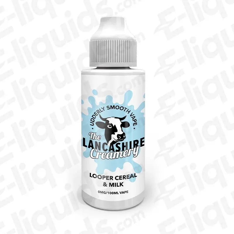 The Lancashire Creamery Looper Cereal & Milk 100ml Shortfill Vape Juice