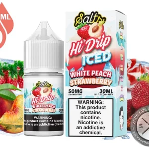 White Peach Strawberry ICED HI DRIP SALT 30ml